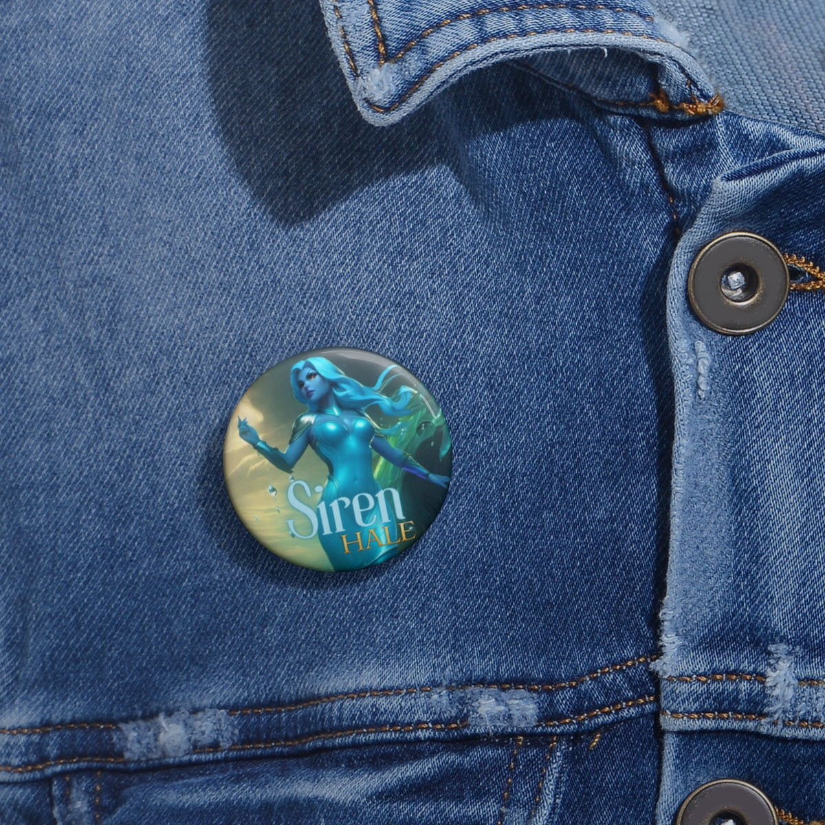 Ellionna Siren Pin Button – The Song of the Sea-HALE