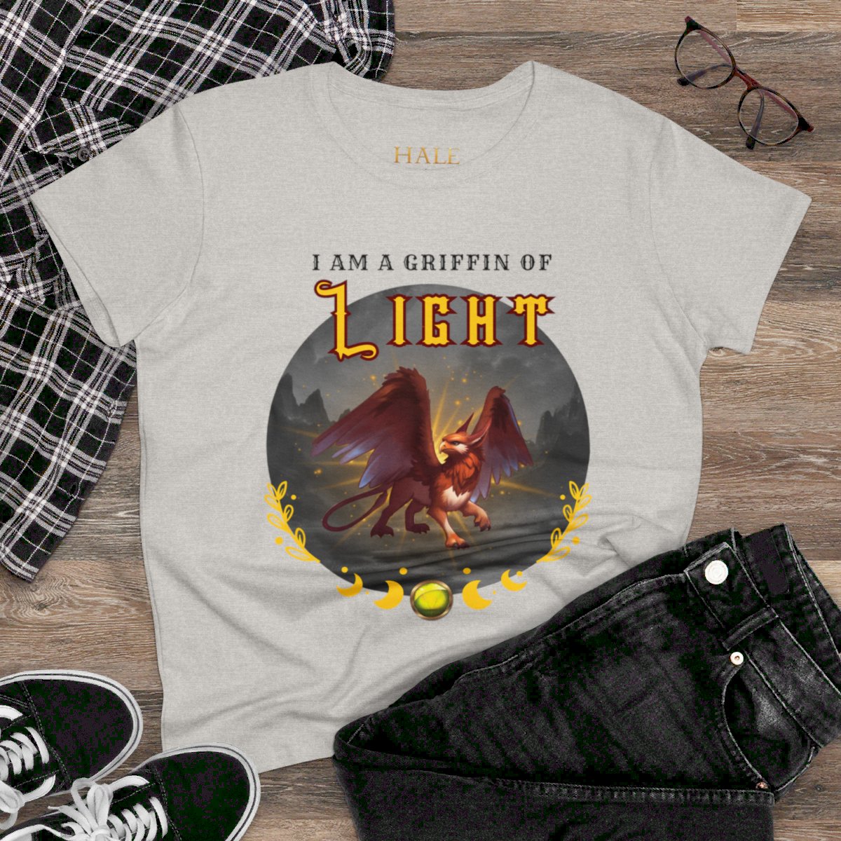 "I Am A Griffin Of LIGHT"- Graphic Cotton Tee