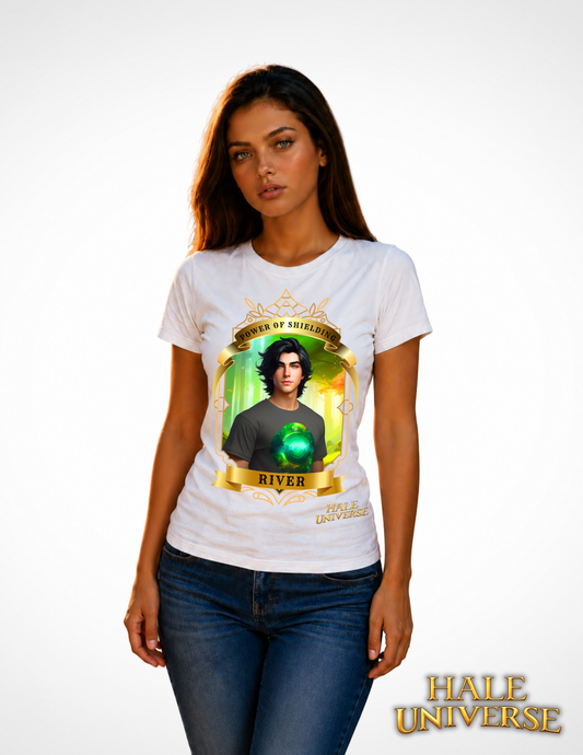 River, Power of Shielding - Graphic Cotton Tee-White- Unisex