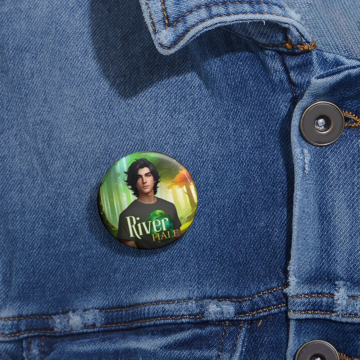River Pin Button-HALE