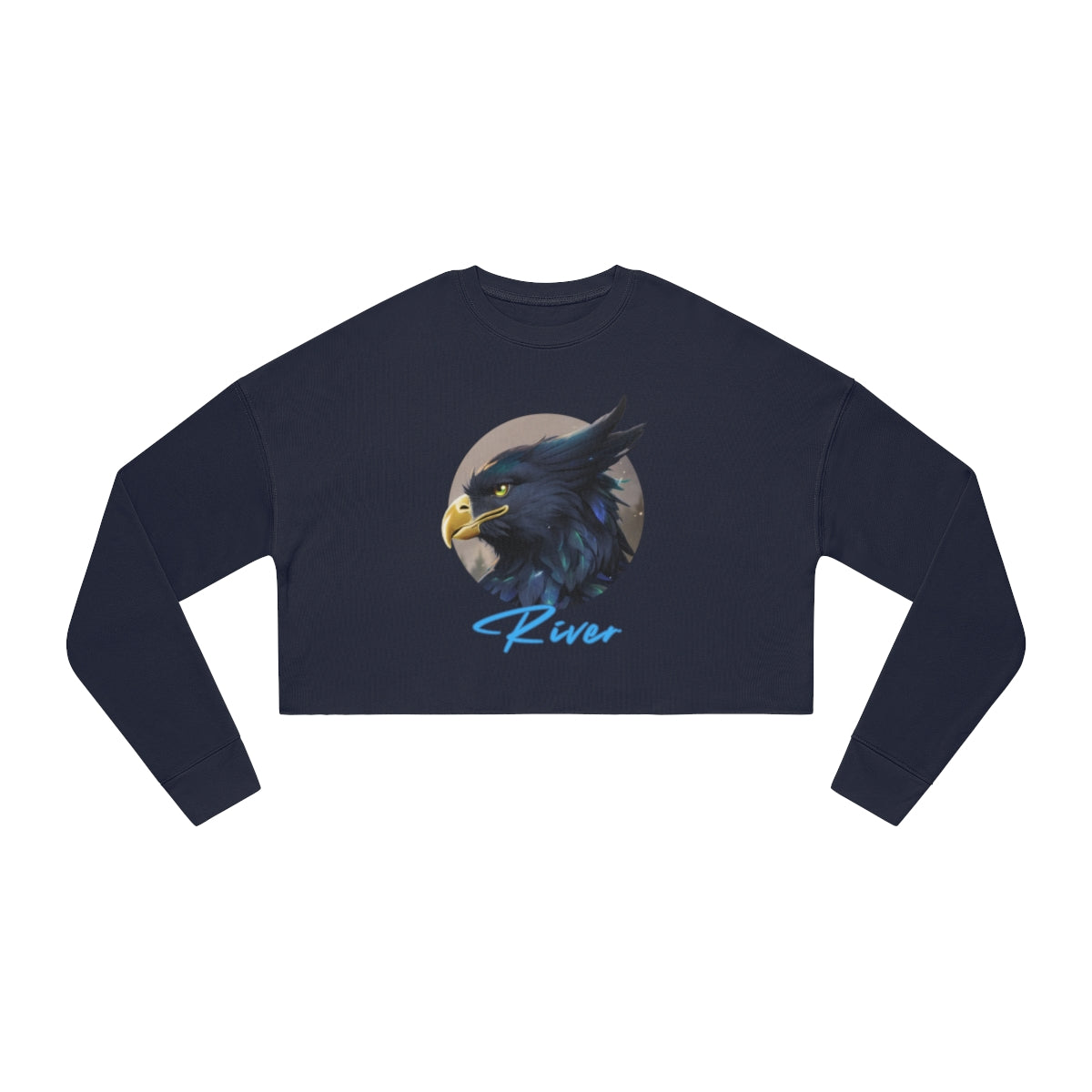 River - Graphic Cropped Sweatshirt-HALE