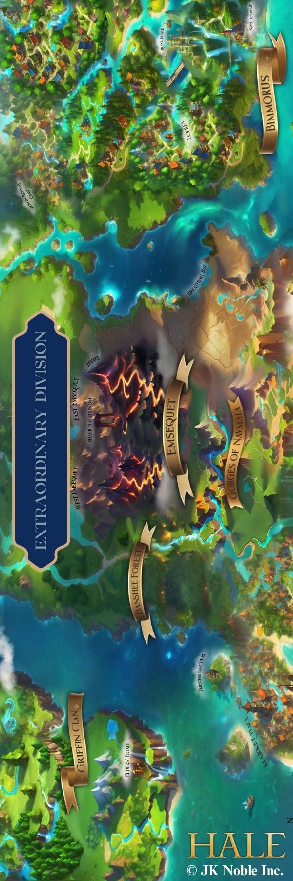 Map Of The Extraordinary Division Of Malphora - Bookmark