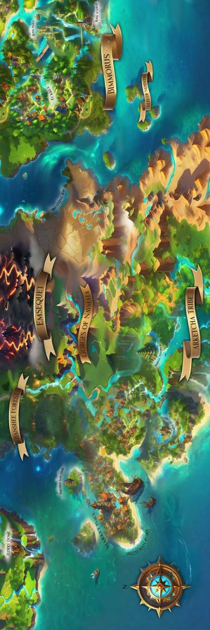 Map Of The Extraordinary Division Of Malphora - Bookmark