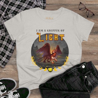 "I Am A Griffin Of LIGHT"- Graphic Cotton Tee
