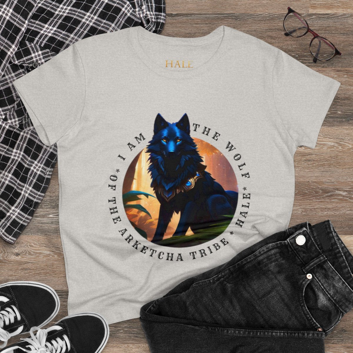 Robin, Wolf of the Arketcha Tribe - Graphic Cotton Tee-HALE