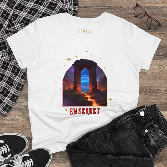 Emsequet - Graphic Cotton Tee-HALE