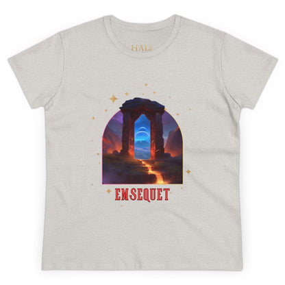Emsequet - Graphic Cotton Tee-HALE