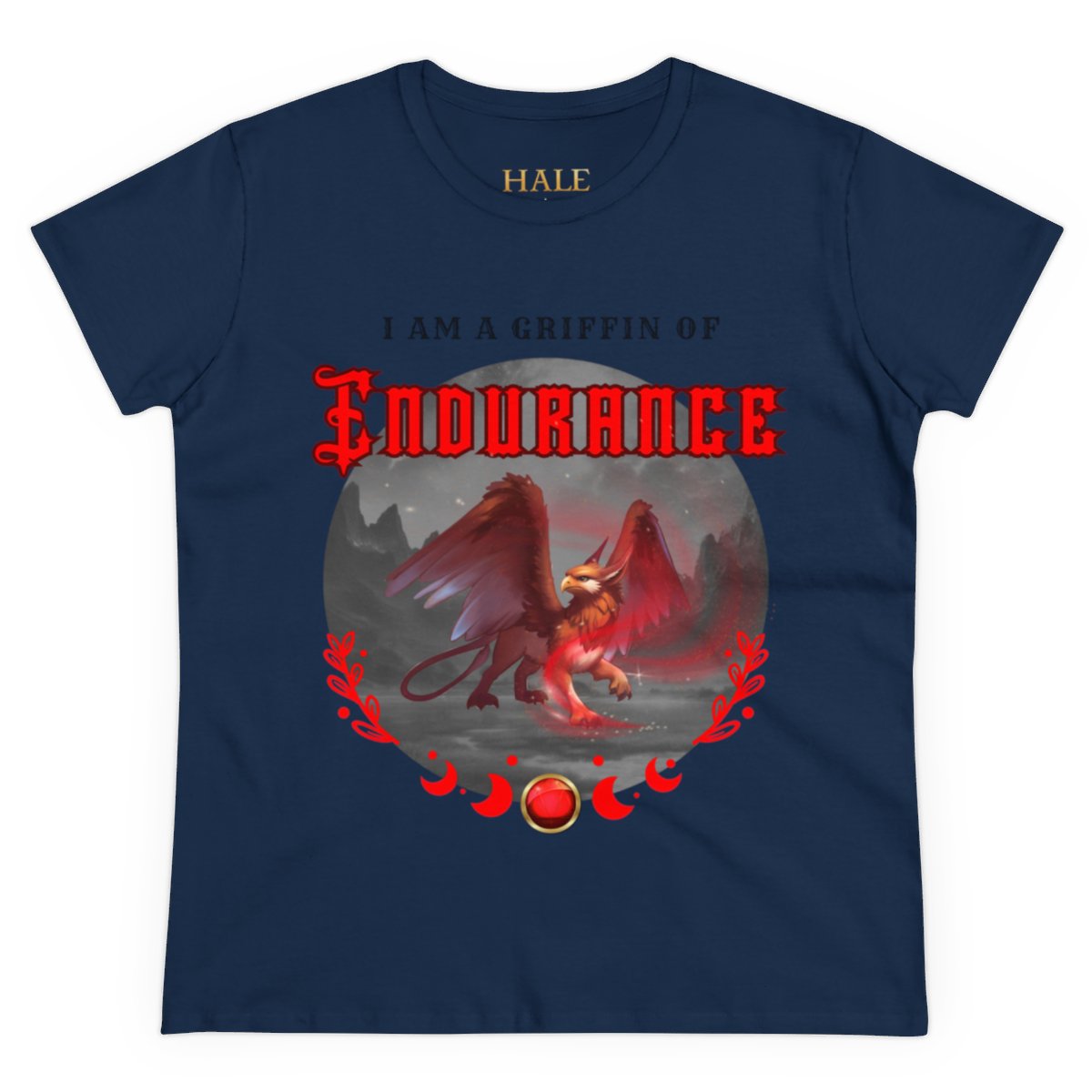  "I Am A Griffin Of ENDURANCE"- Graphic Cotton Tee-HALE
