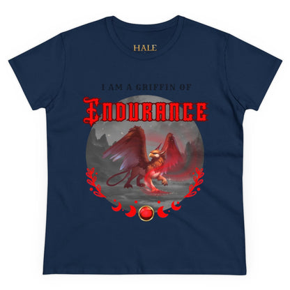  "I Am A Griffin Of ENDURANCE"- Graphic Cotton Tee-HALE