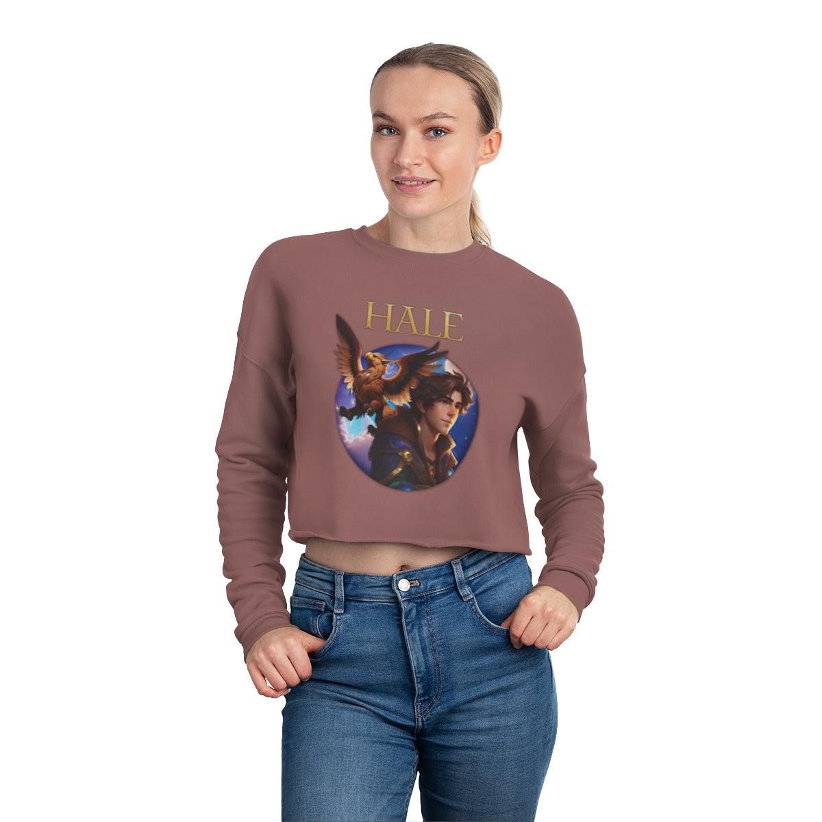 Hale - Graphic Juniors Cropped Sweatshirt-HALE