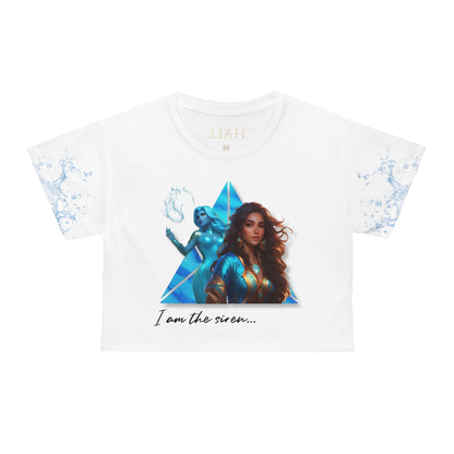 "I am the Siren" - Crop Juniors'  T- Shirt-HALE