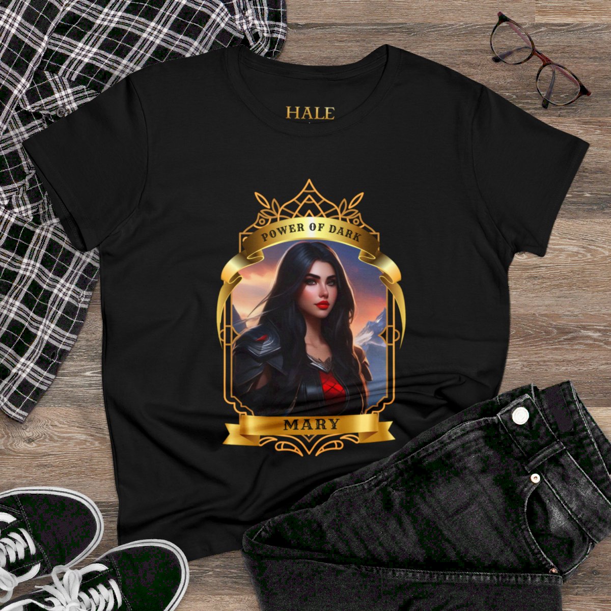 Mary, Power Of Dark -  Unisex Graphic Cotton Tee