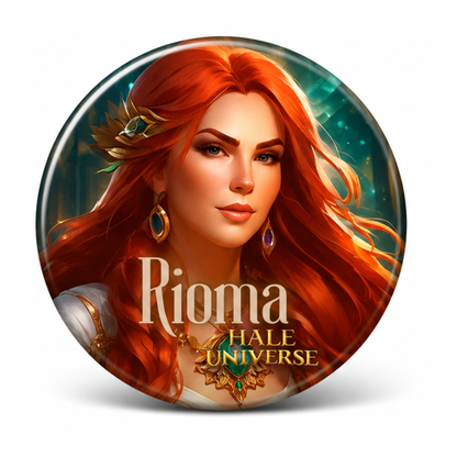 Elder of Ardor, Rioma, Human Form - Pin Button