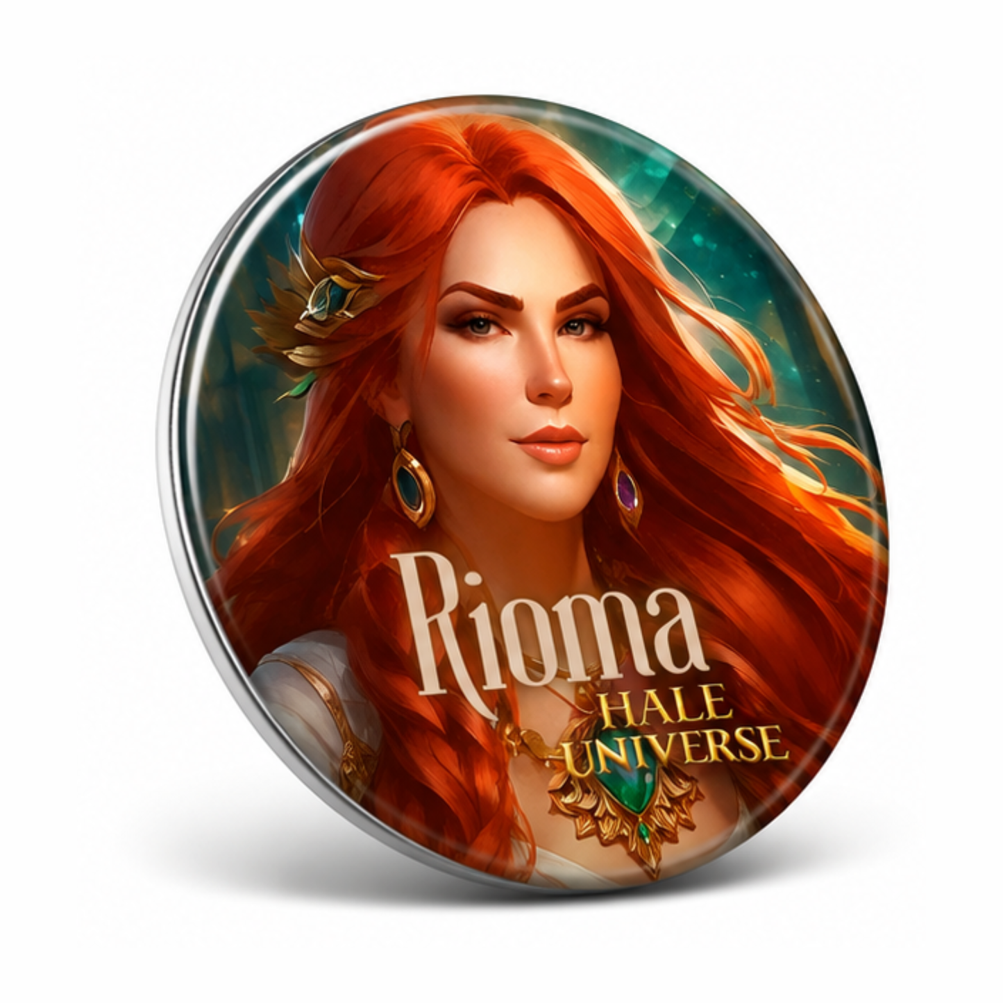 Elder of Ardor, Rioma, Human Form - Pin Button