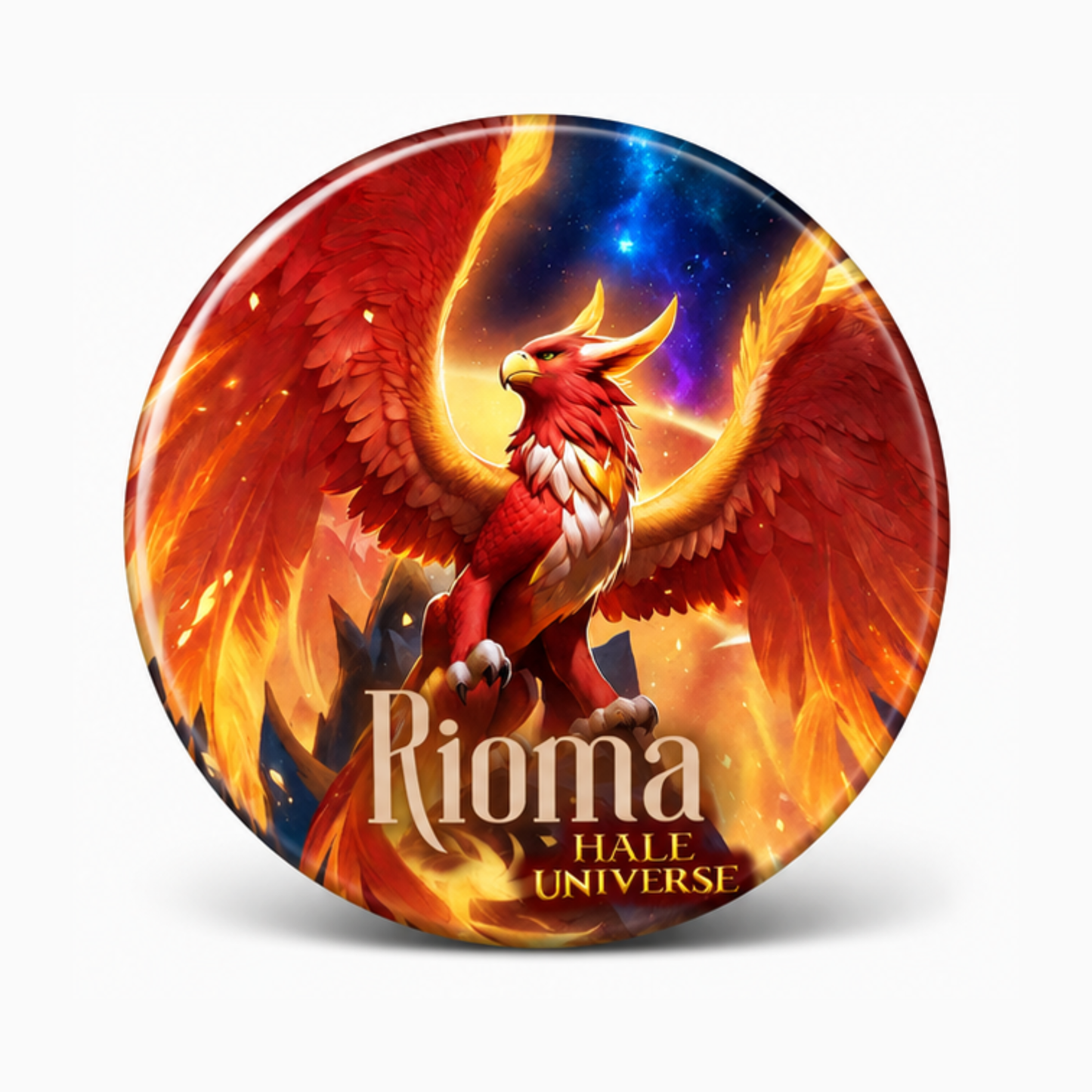 Elder of Ardor, Rioma, Griffin Form - Pin Button