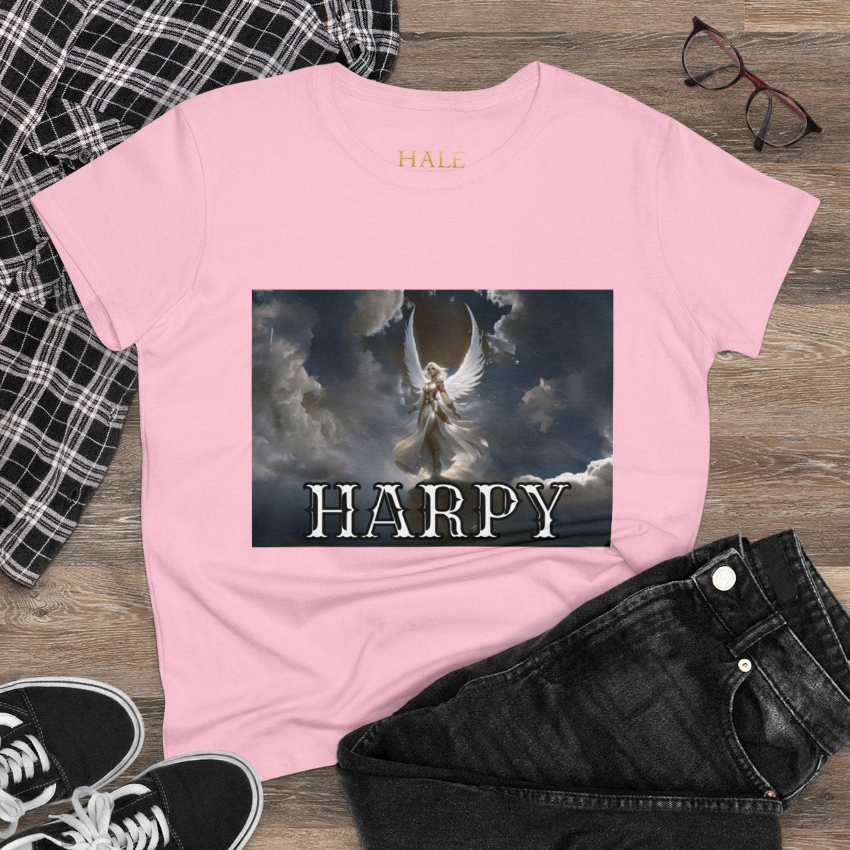 Harpy - Graphic Cotton Tee-HALE
