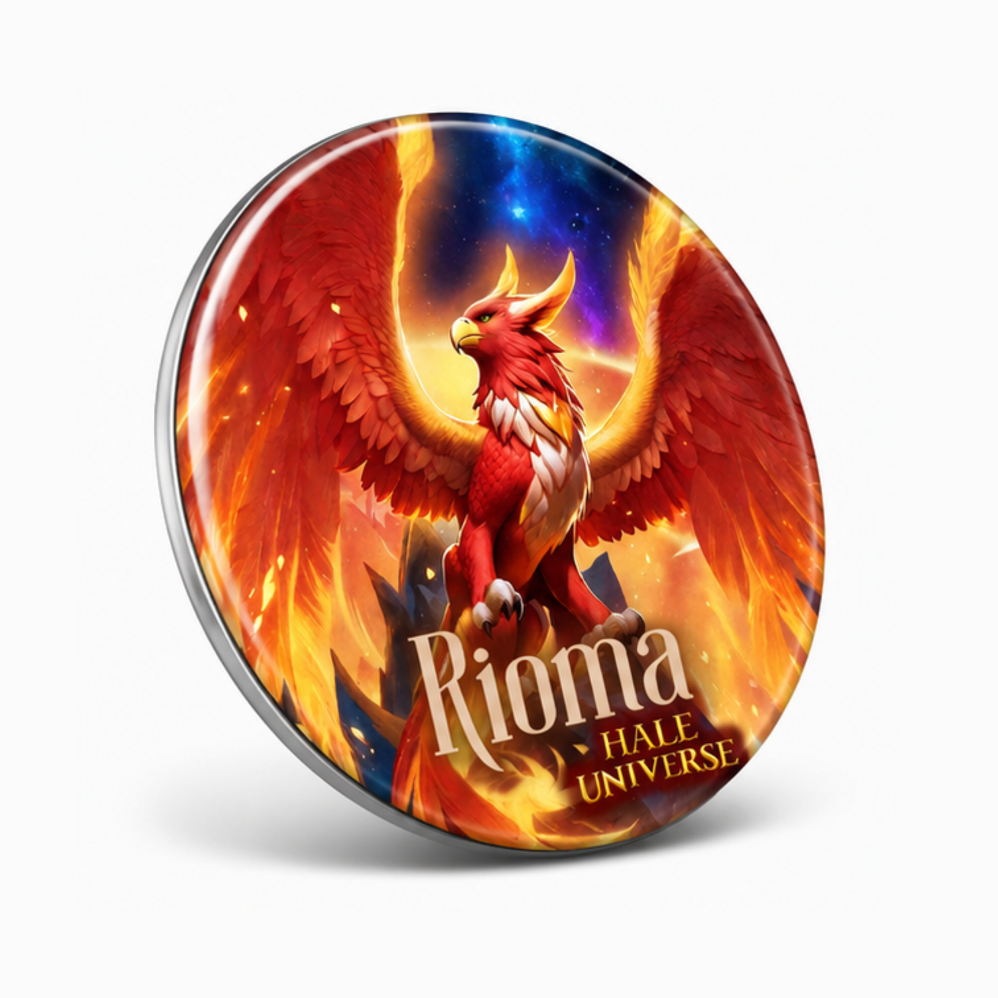 Elder of Ardor, Rioma, Griffin Form - Pin Button