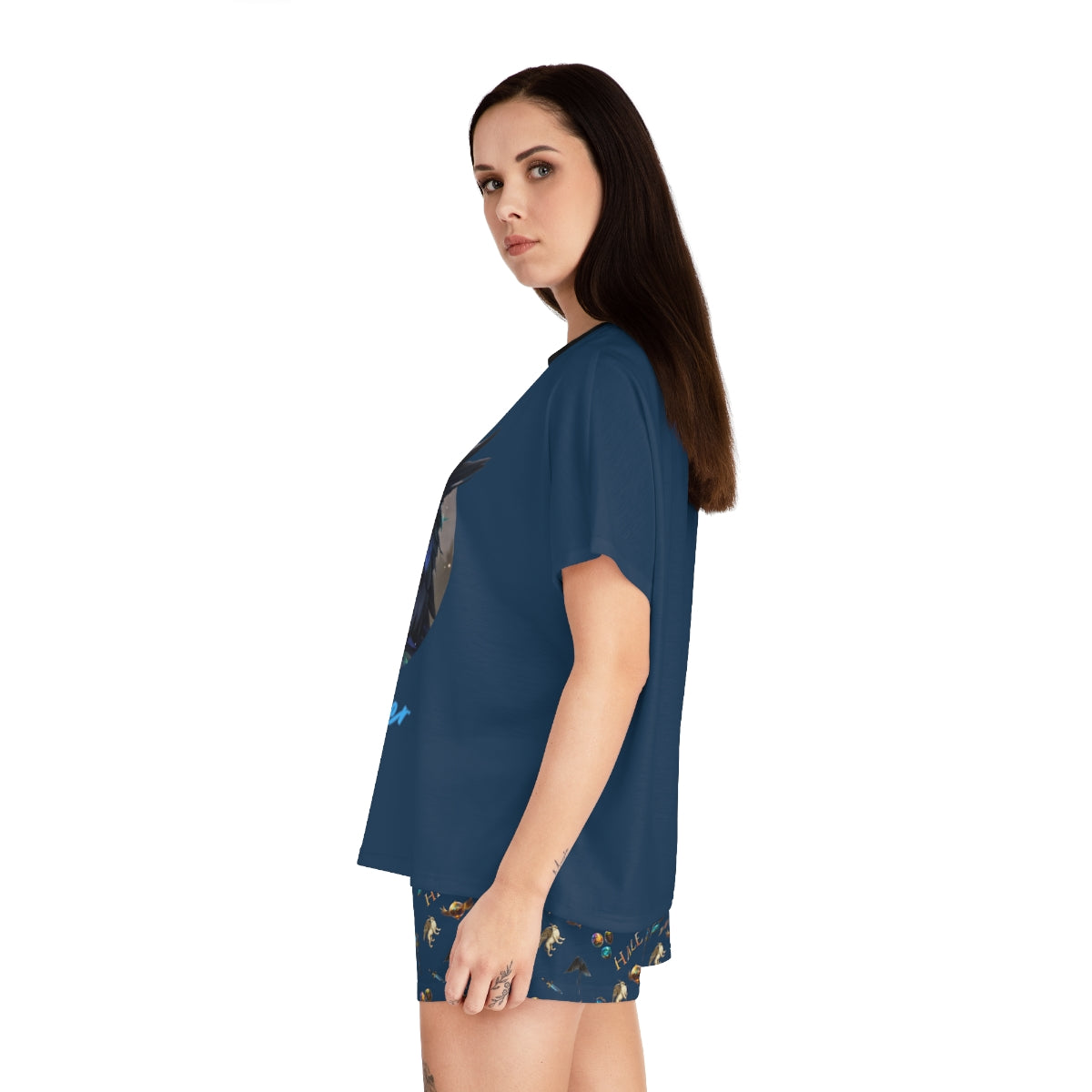 River Juniors'  Short Sleeve with Shorts Pajama Set-HALE