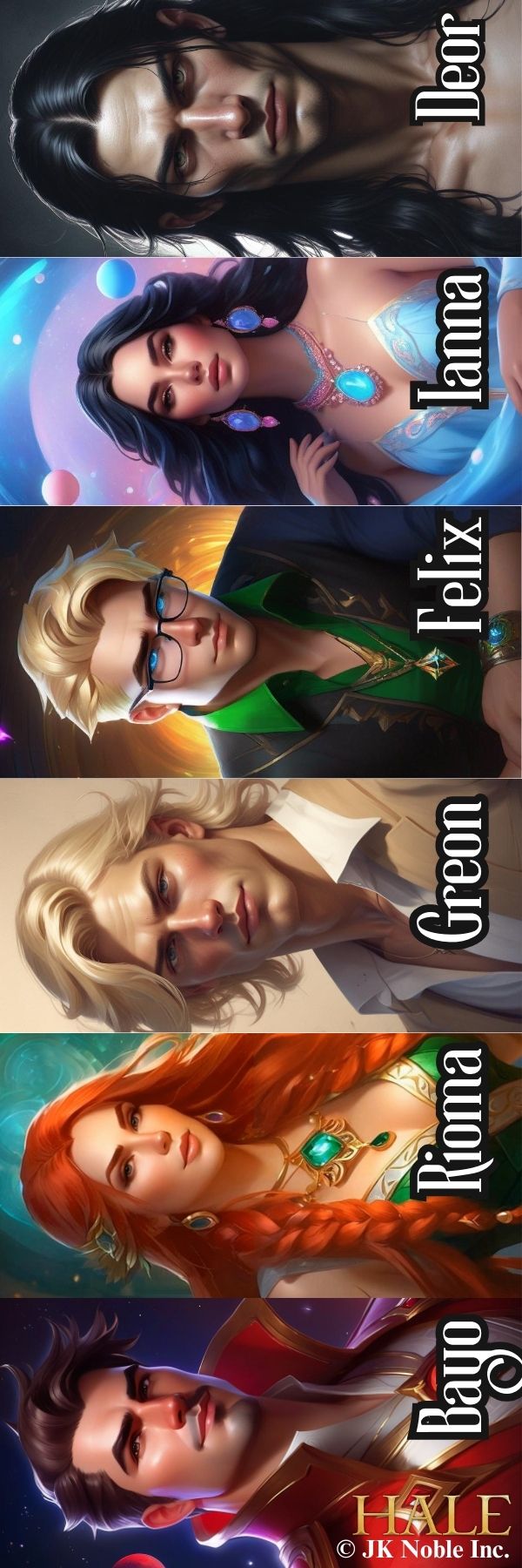 Griffin Characters - Bookmark-HALE