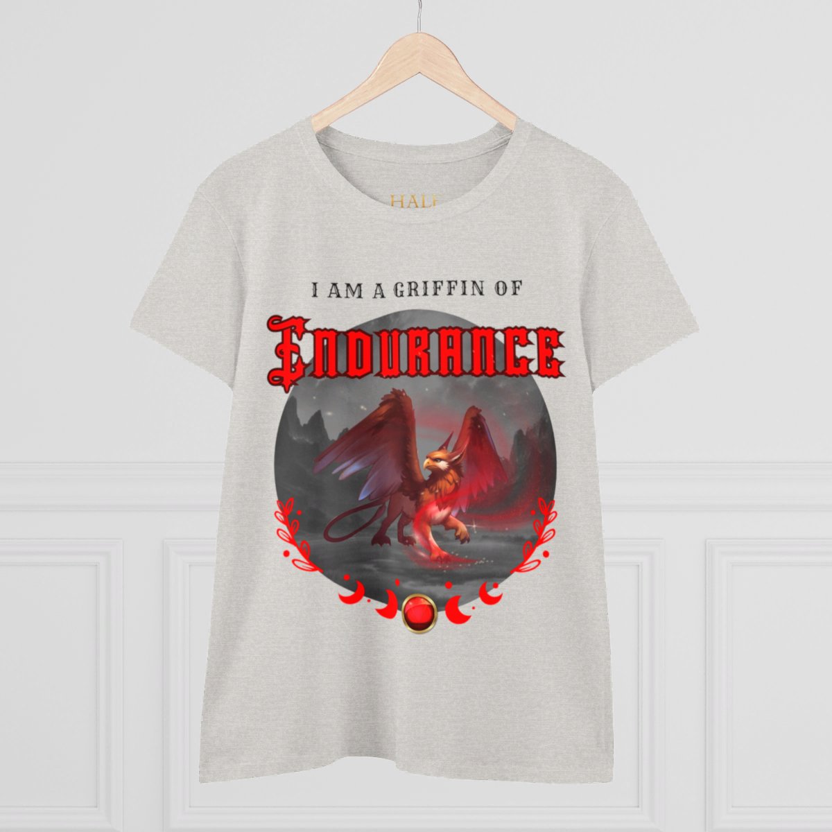 "I Am A Griffin Of ENDURANCE"- Graphic Cotton Tee-HALE