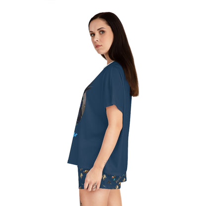 River Juniors'  Short Sleeve with Shorts Pajama Set-HALE