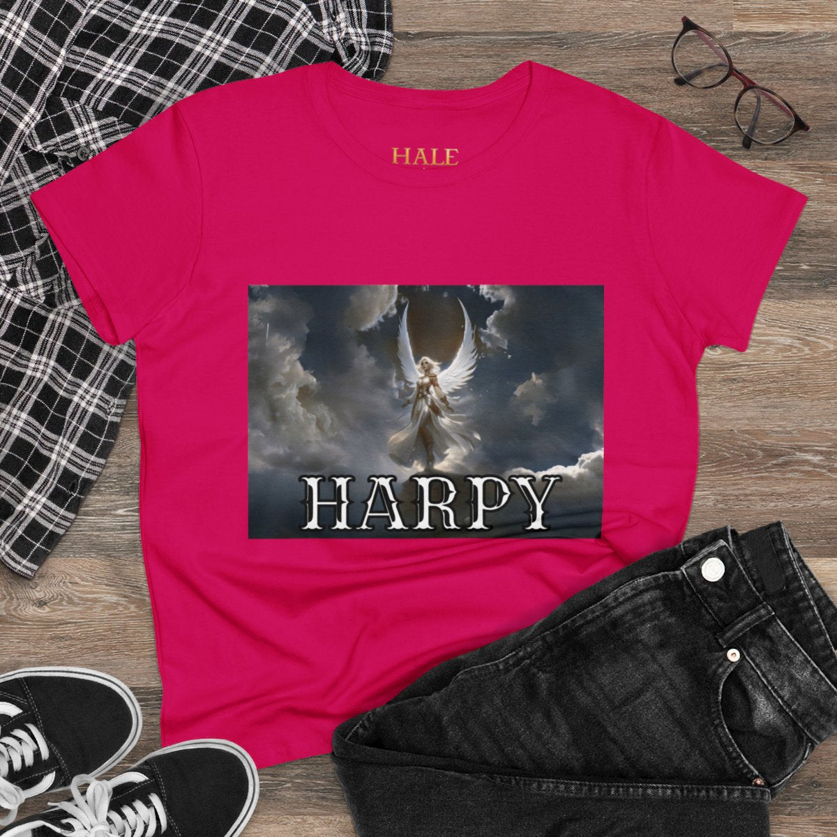 Harpy - Graphic Cotton Tee-HALE