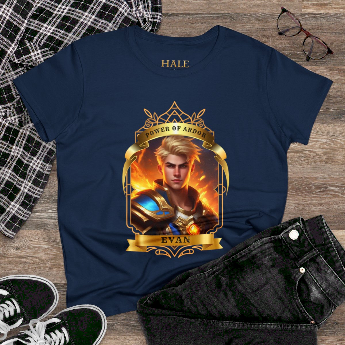 Evan, Power Of Ardor -  Juniors'  Graphic T-Shirt