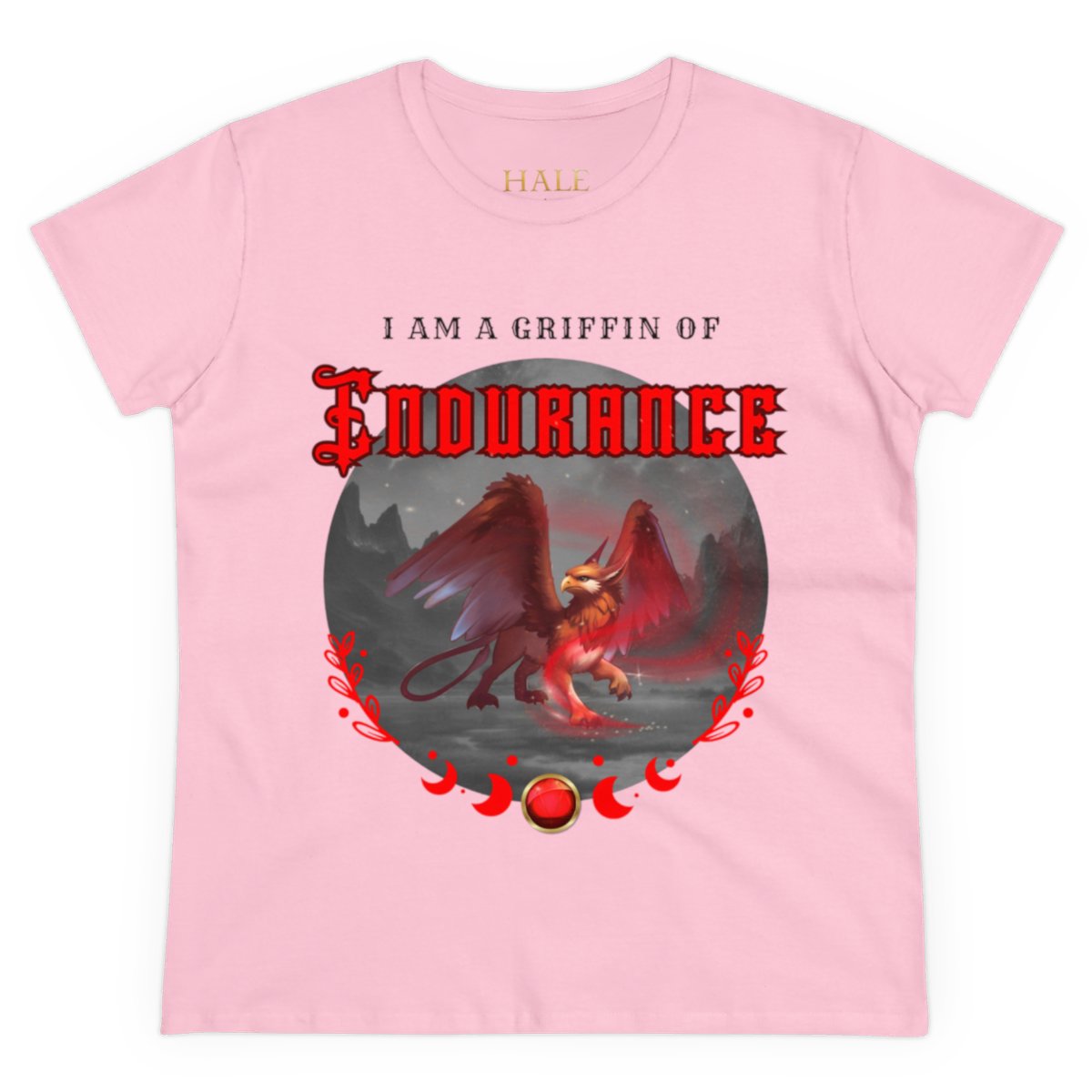  "I Am A Griffin Of ENDURANCE"- Graphic Cotton Tee-HALE