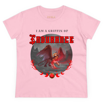  "I Am A Griffin Of ENDURANCE"- Graphic Cotton Tee-HALE