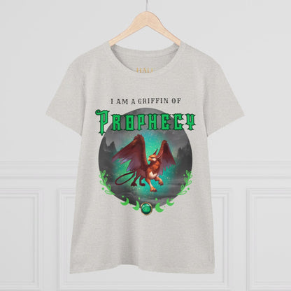 "I am a Griffin of Prophecy"- Graphic Cotton Tee-HALE