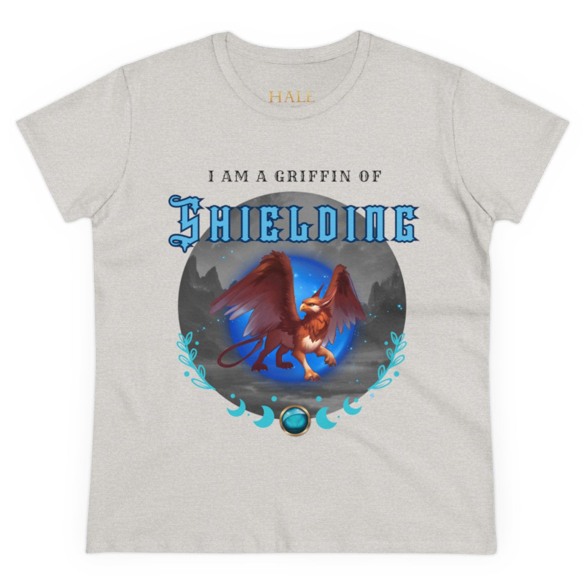"I am a Griffin of Shielding"- Graphic Cotton Tee-HALE