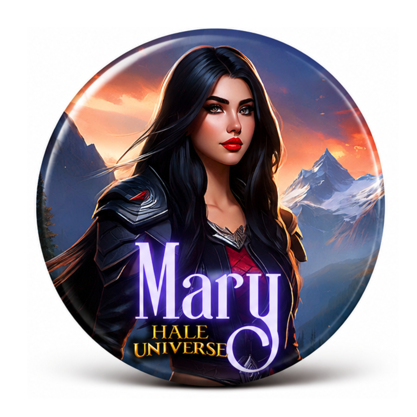 Mary, Human Form - Pin Button