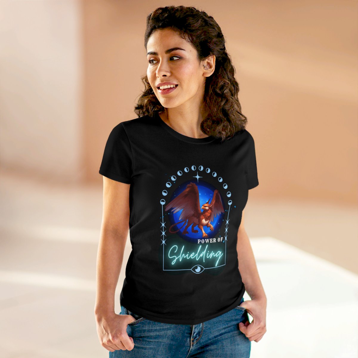 Power Of Shielding  - Graphic Cotton Tee
