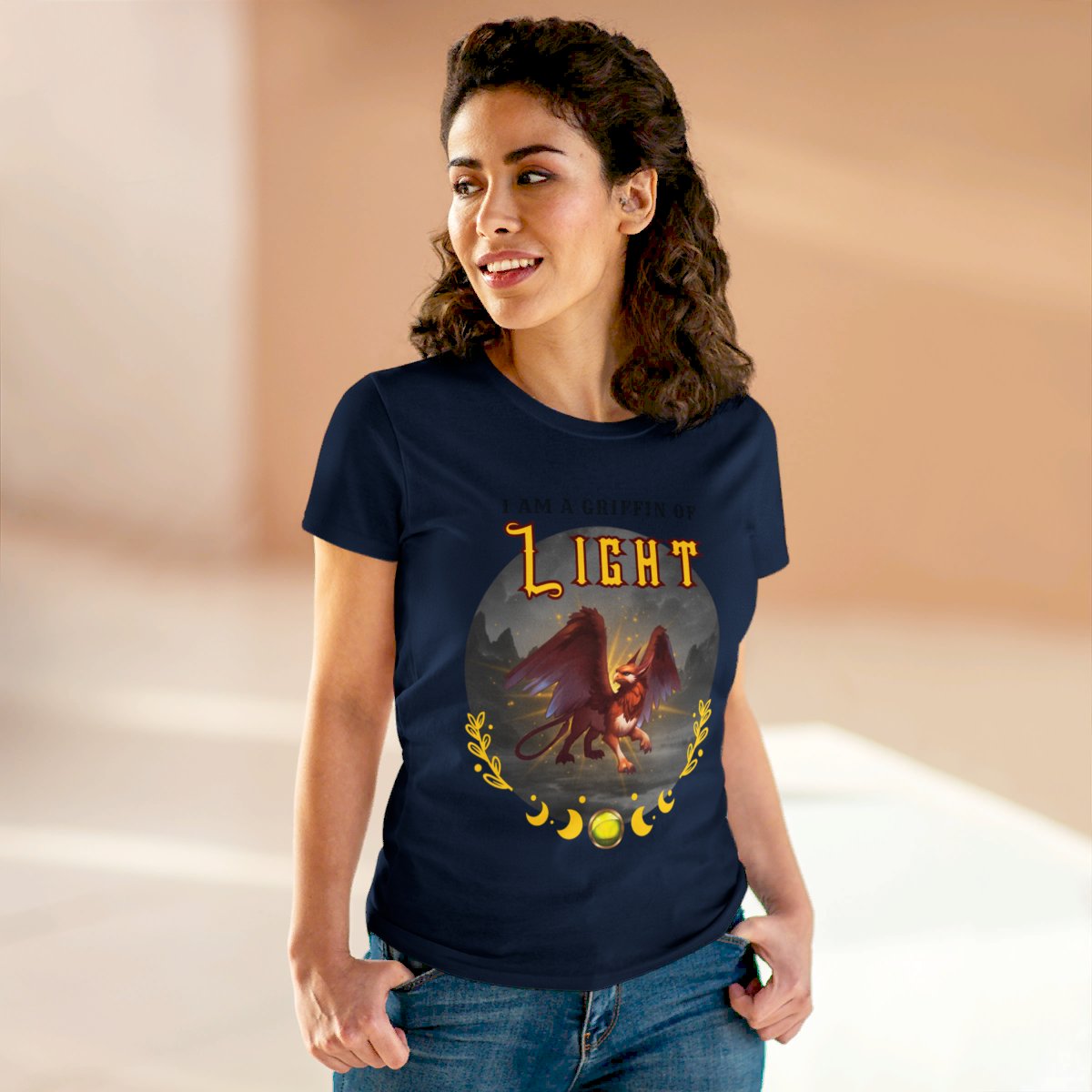 "I Am A Griffin Of LIGHT"- Graphic Cotton Tee