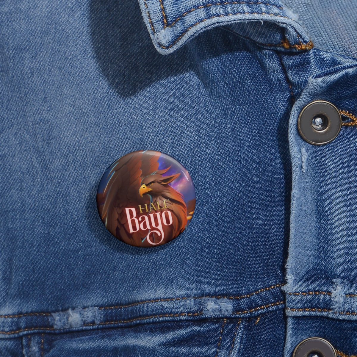 Bayo Griffin Form Pin Button – Embodiment of Endurance-HALE