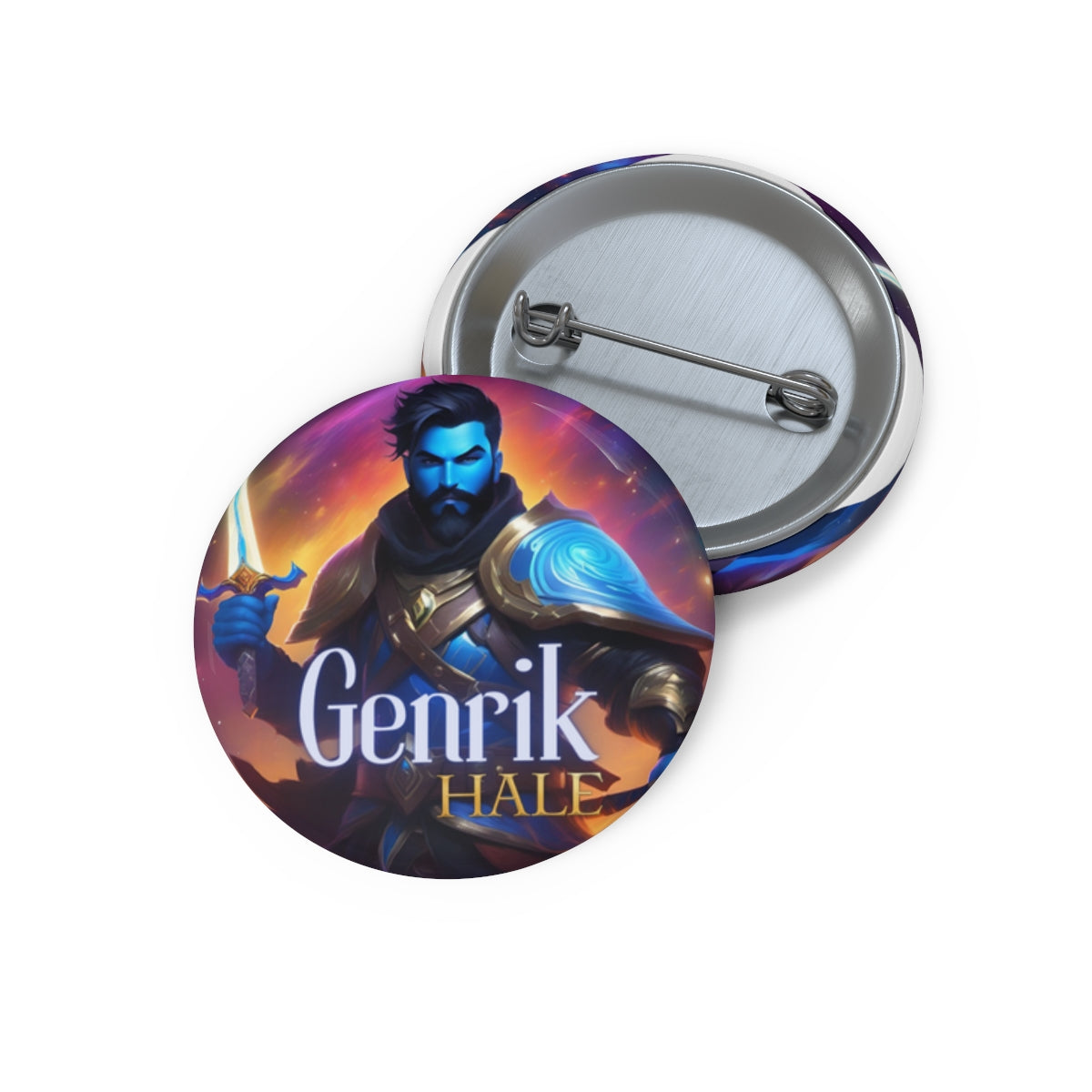 Genrik Pin Button – The Swordbearer of Bimmorus-HALE