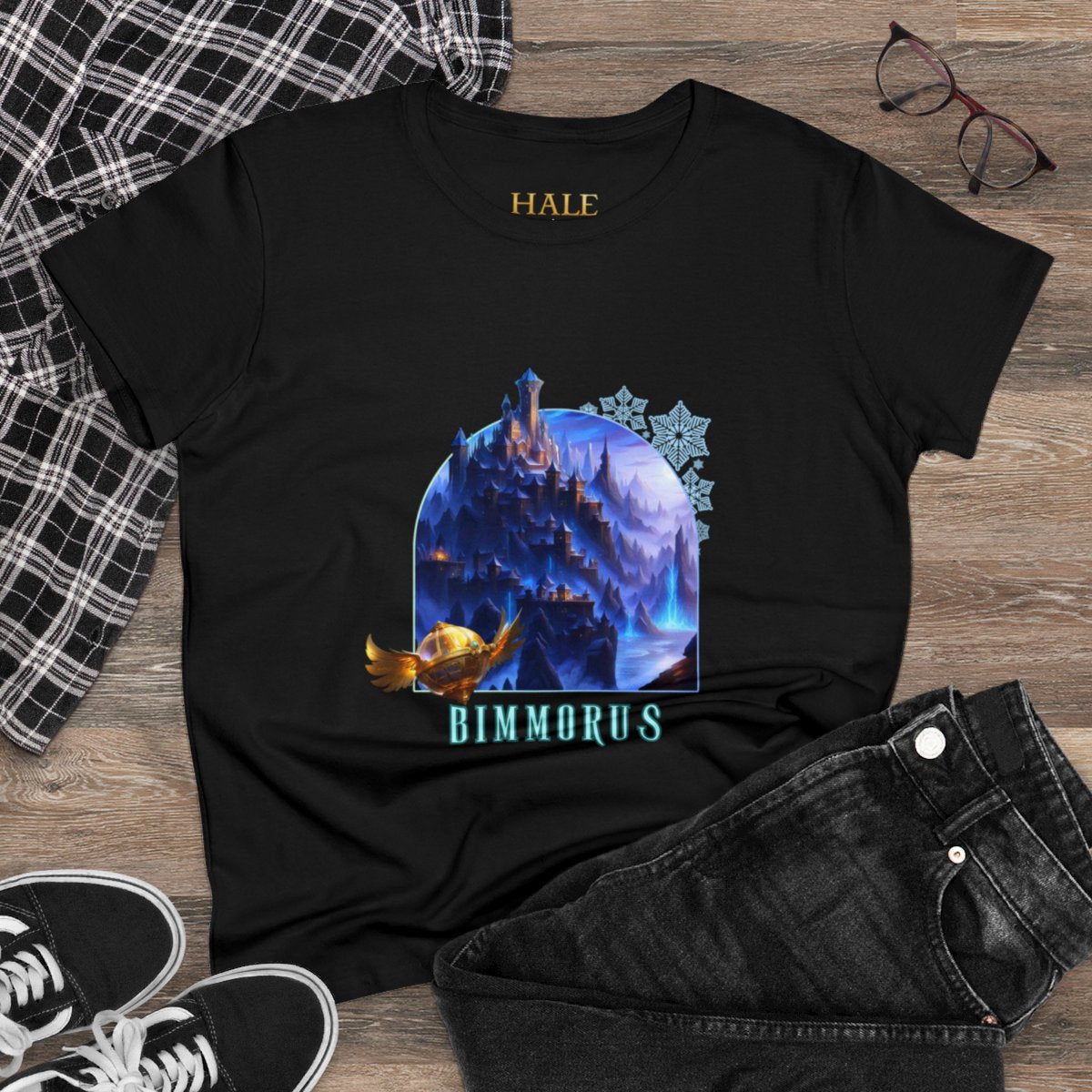 Bimmorus - Graphic Cotton Tee-HALE