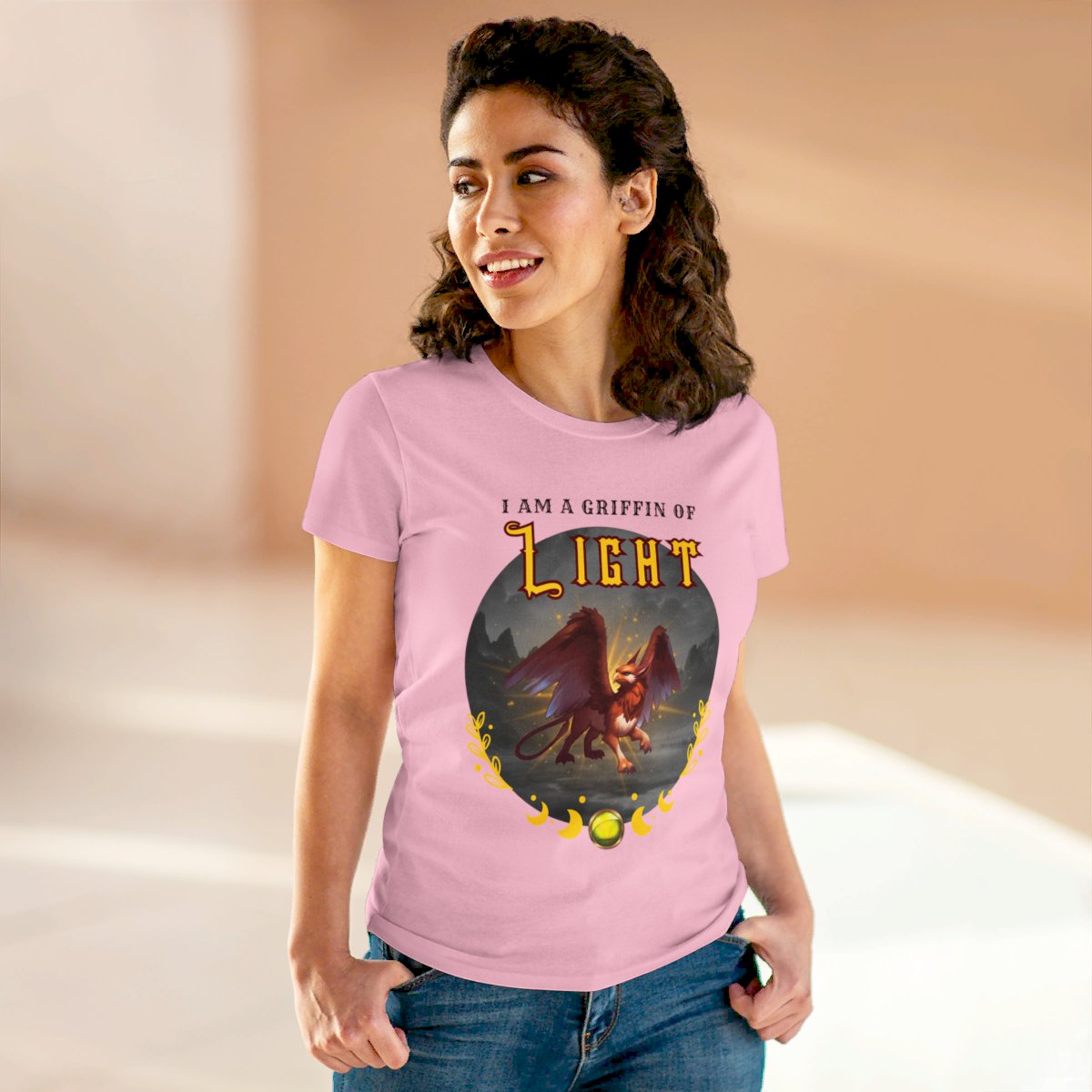 "I Am A Griffin Of LIGHT"- Graphic Cotton Tee