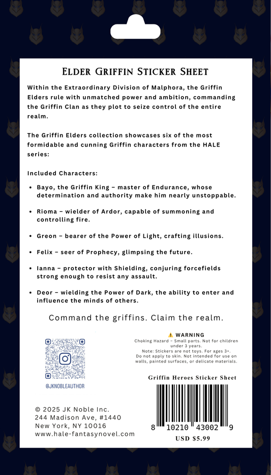 Elder Griffin Sticker Sheet