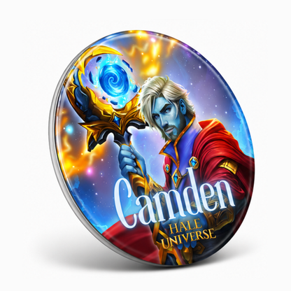 Camden, The Staff of Time - Pin Button