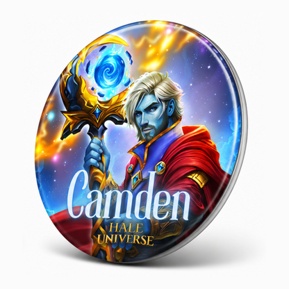 Camden, The Staff of Time - Pin Button