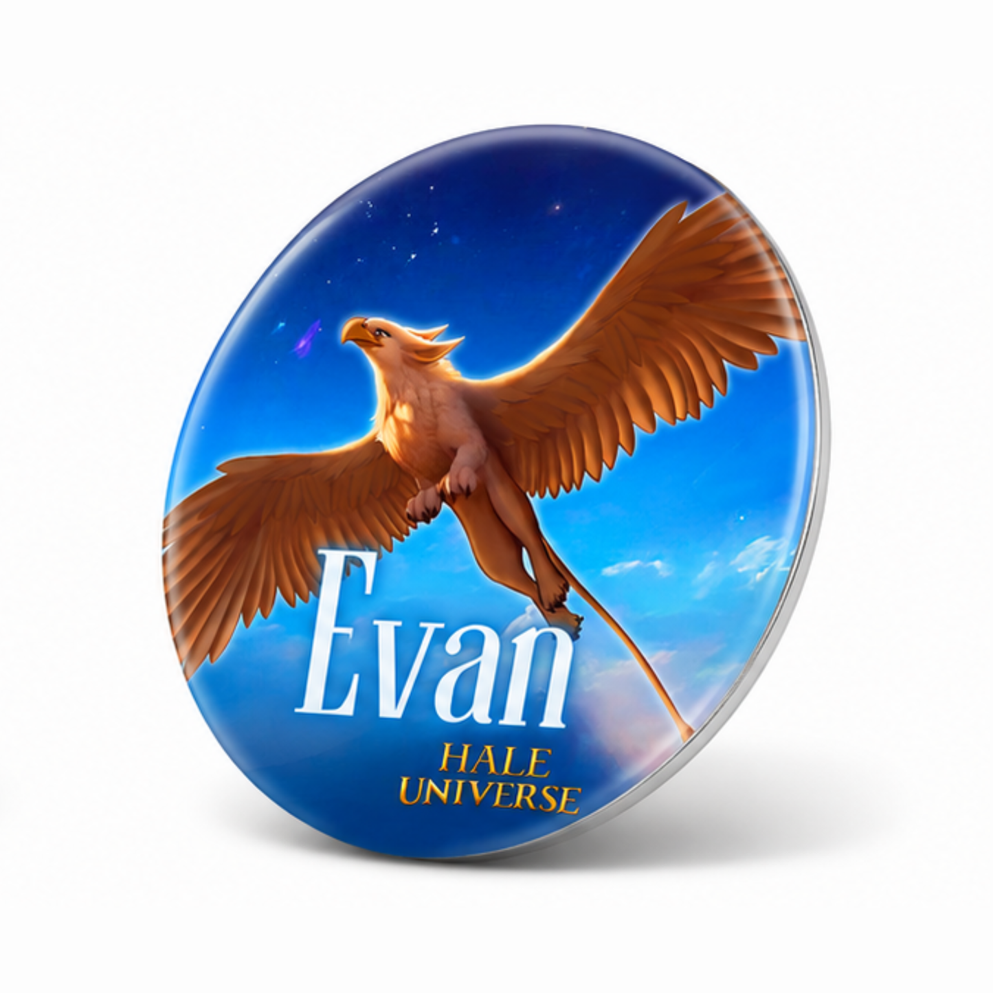Evan, Griffin Form - Pin Button