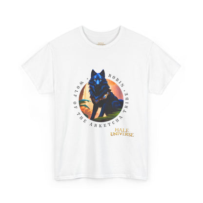 Robin, Wolf of the Arketcha Tribe - Graphic Cotton Tee - White