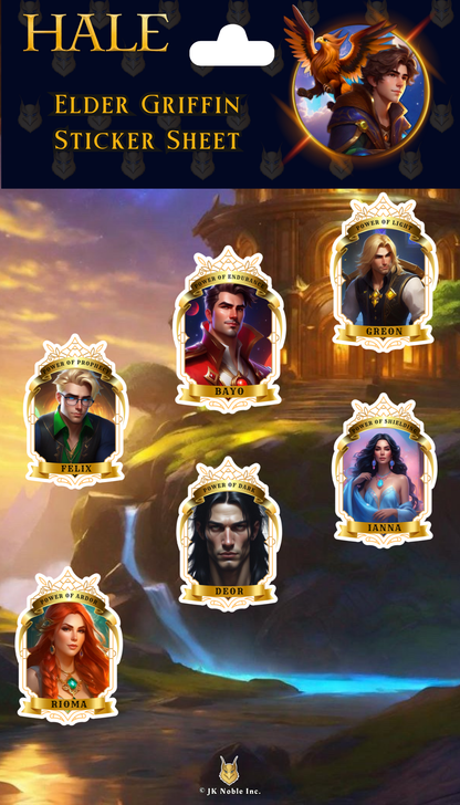 Elder Griffin Sticker Sheet