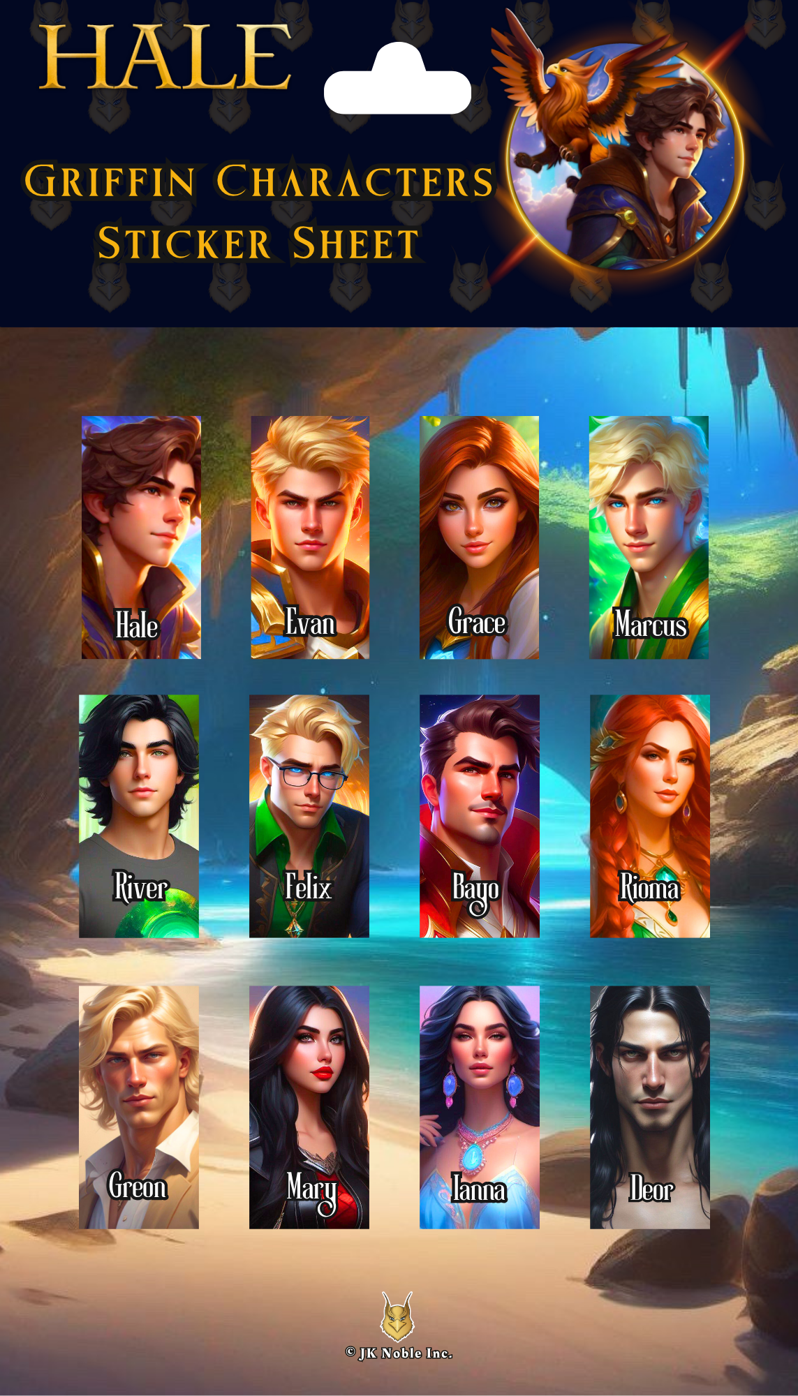 Griffin Characters Sticker Sheet