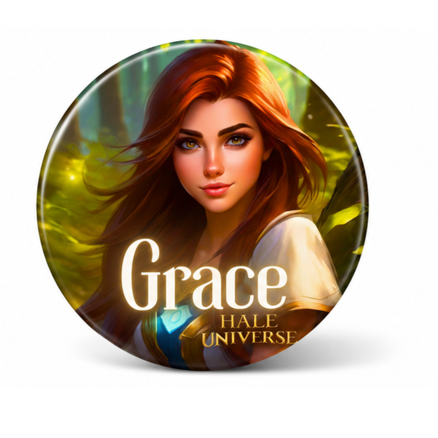 Grace, Human Form - Pin Button