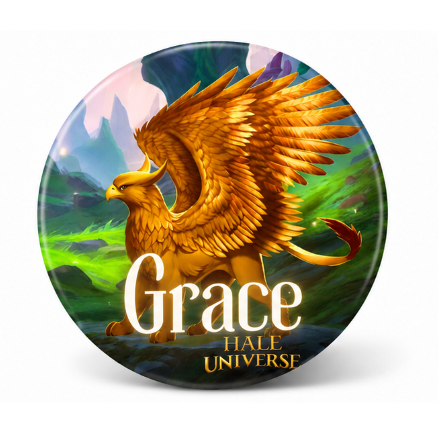 Grace, Griffin Form - Pin Button