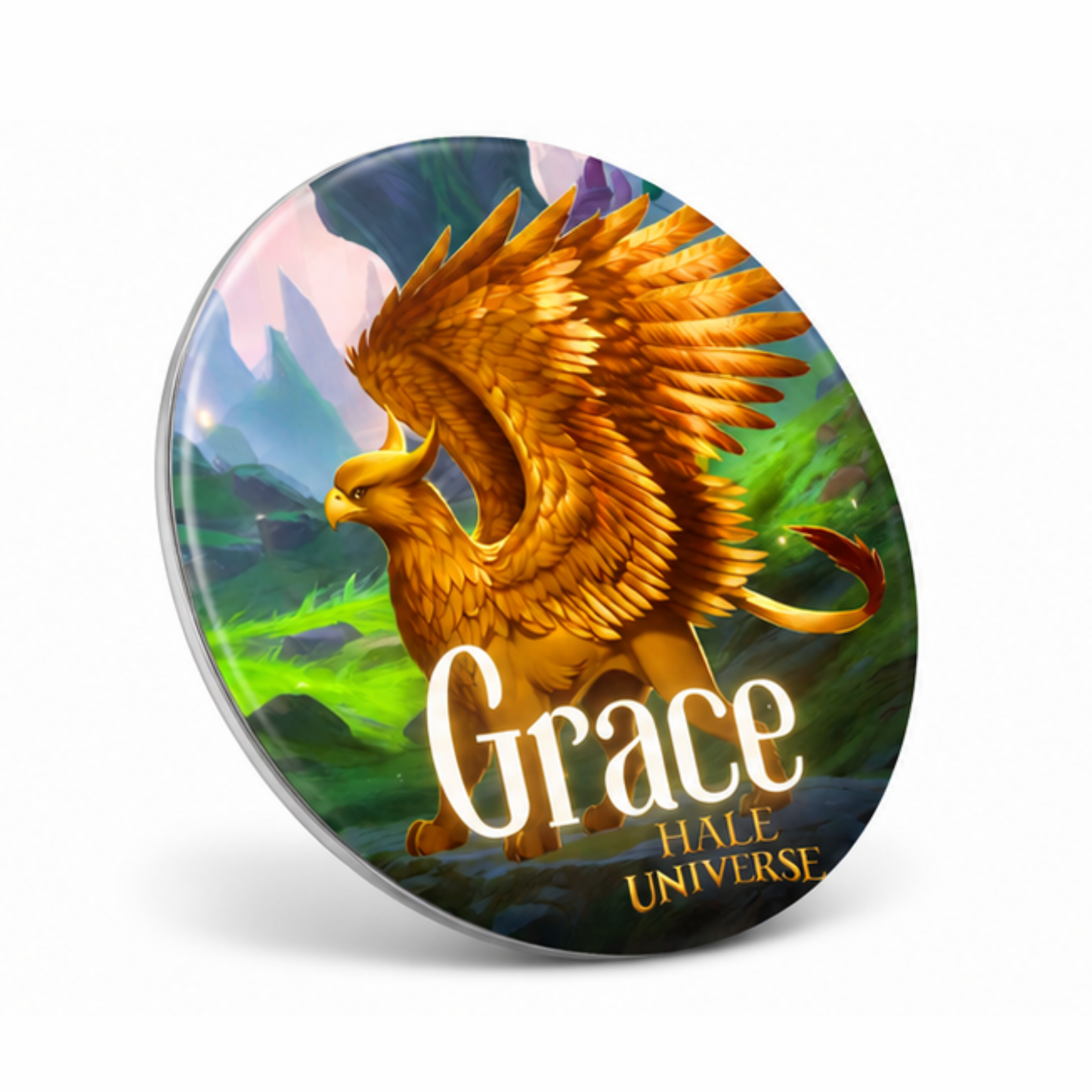 Grace, Griffin Form - Pin Button