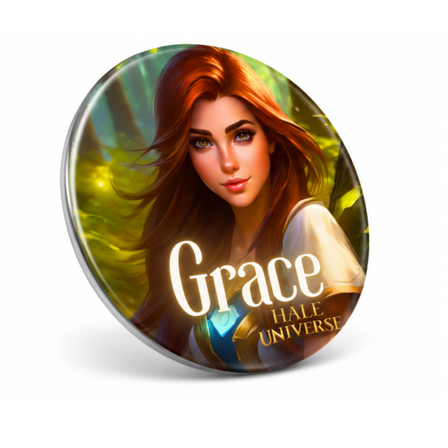 Grace, Human Form - Pin Button