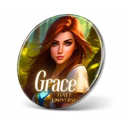 Grace, Human Form - Pin Button